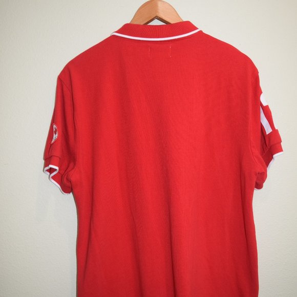 Team Canada Flag Maple Leaf Olympics Polo Shirt Hudson's Bay Co Patches 12 #N18 - Picture 10 of 11